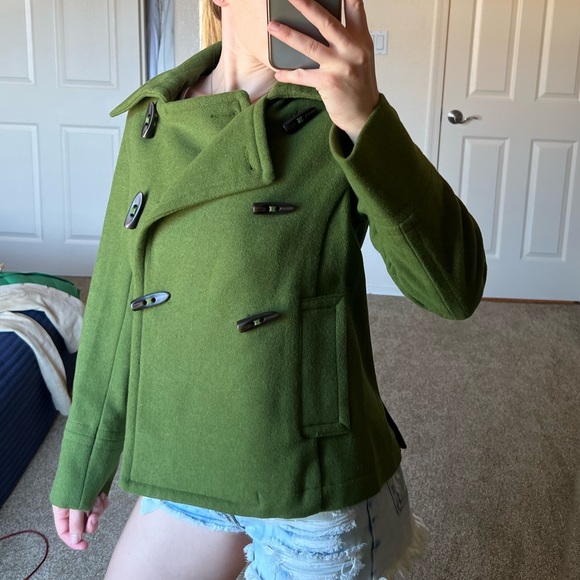 Green Pea Coat - Picture 10 of 10
